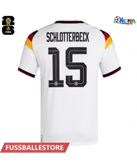 Günstige Deutschland Nico Schlotterbeck #15 Heimtrikot WM 2026 Kurzarm
